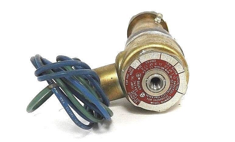 NEW PETER PAUL 0E23Z00011CCM VALVE 7.3W, 150PSI, ORIFICE 3/64 3/32, SER. EQ