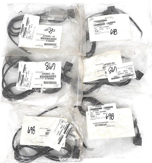 LOT OF 7 NEW ASCO AP2003-03 CONNECTOR, GLAND, FEMALE, 4.5' OF CABLE AP200303