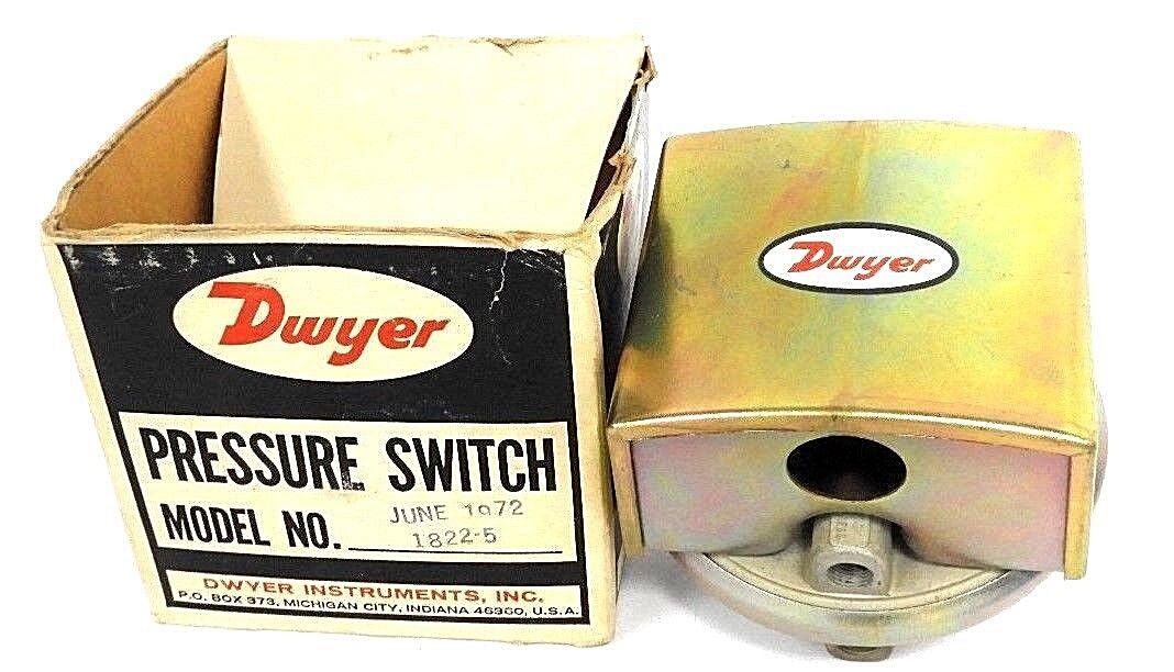 NIB DWYER 1822-5 PRESSURE SWITCH 18225 SERIES 1800