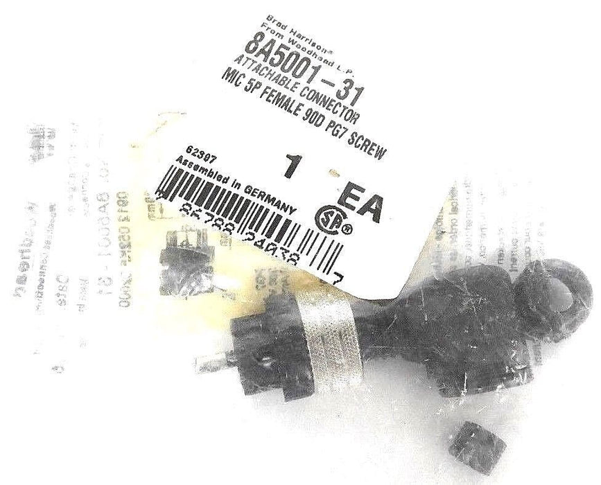 LOT OF 3 NEW BRAD HARRISON WOODHEAD 8A5001-31 MICRO CHANGE CONNECTORS