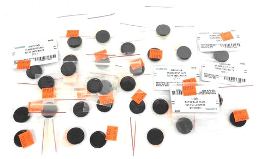 LOT OF 30 NEW SIEMENS 3SB1910-0AB PUSHBUTTON CAPS FLUSH TYPE, BLACK