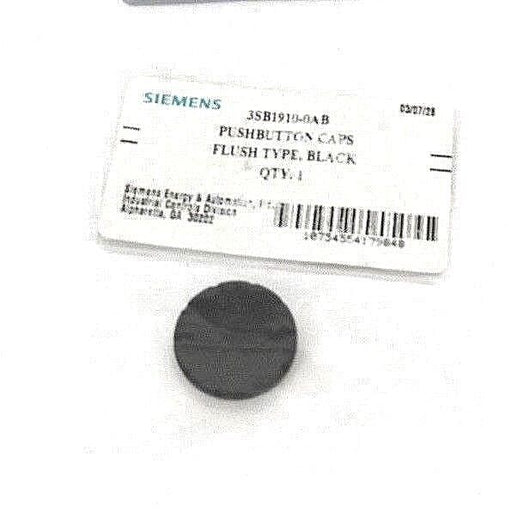 LOT OF 30 NEW SIEMENS 3SB1910-0AB PUSHBUTTON CAPS FLUSH TYPE, BLACK