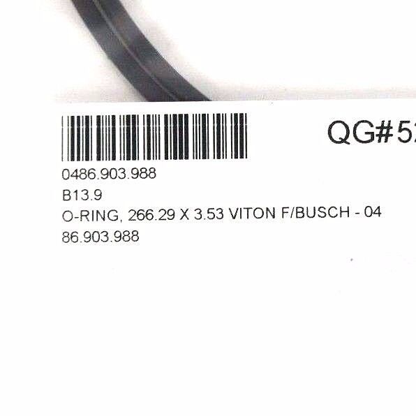 NEW ATLAS COPCO CHICAGO 0486.903.988 O-RING, 266.29 X 3.53 VITON F/BUSCH