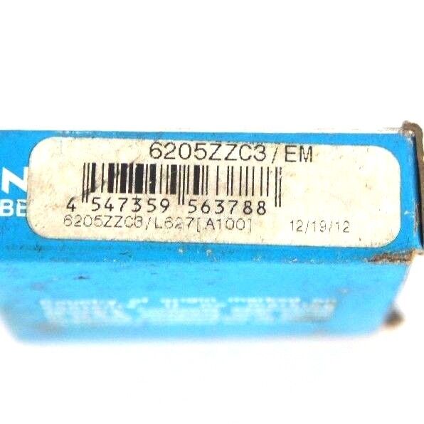 NIB NTN 6205ZZC3/EM BALL BEARING SHIELDED 25X52X15MM