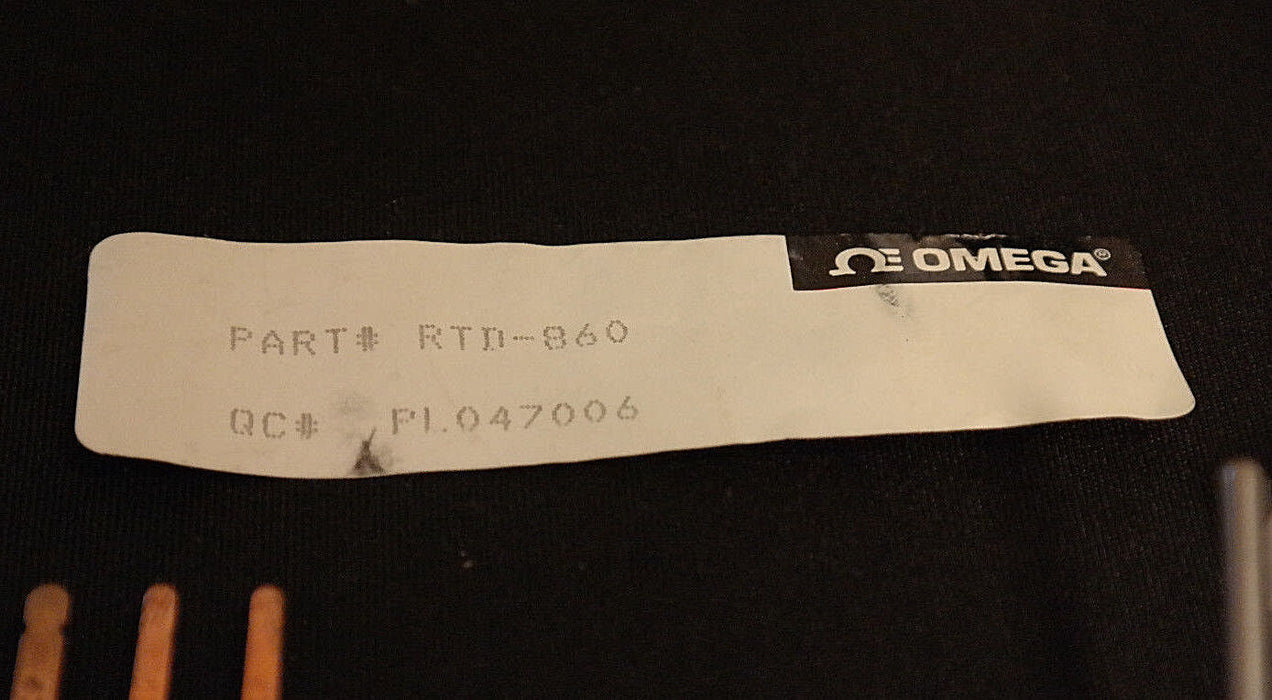 OMEGA ENGINEERING TEMPERATURE KIT RTD-860 SENSOR, ADL-2 NUTS, CONNECTOR, WIRING