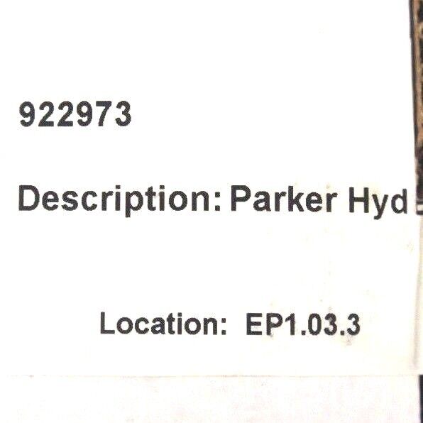 NIB PARKER 922973 HYDRAULIC FILTER ASSEMBLY 74