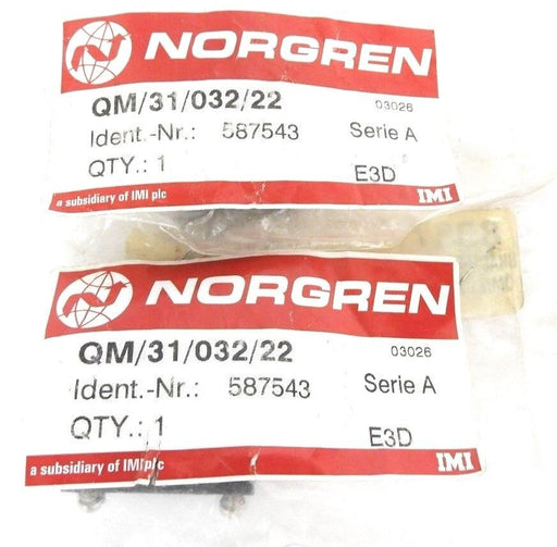 LOT OF 2 NEW NORGREN QM/31/032/22 MOUNTING BRACKETS 587543 SER. A