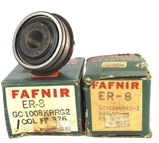 LOT OF 2 NEW FAFNIR ER-8 BALL BEARINGS ER8 INSERT GC1008KRRG2