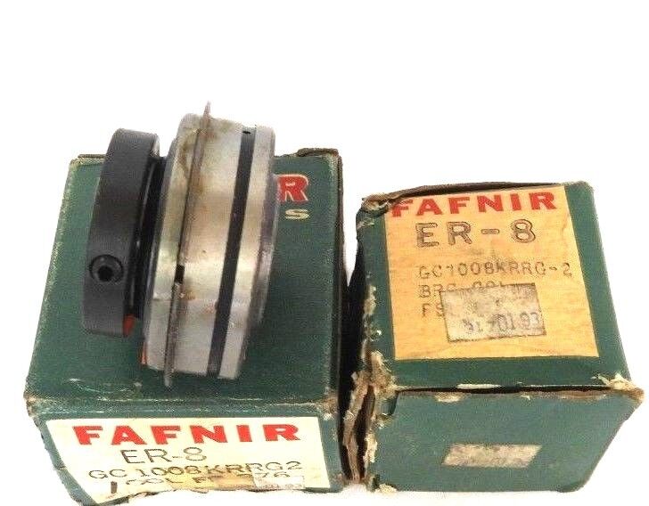 LOT OF 2 NEW FAFNIR ER-8 BALL BEARINGS ER8 INSERT GC1008KRRG2
