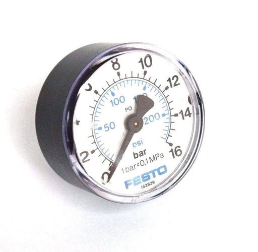 LOT OF 3 FESTO 162839 PRESSURE GAUGES 0-16 BAR, 0-250 PSI