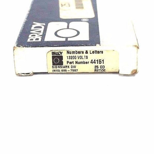 BOX OF 27 NEW BRADY 44151 CONDUIT & VOLTAGE MARKER 13200 VOLTS
