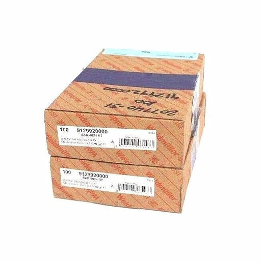 LOT OF 200 NEW WEIDMULLER 9129920000 SAK 4/EN RT 600V 36A AWG 26 TO 10