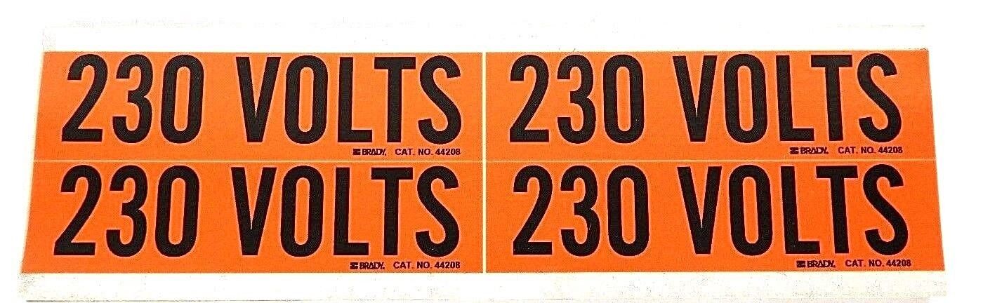 LOT OF 11 NEW BRADY 44208 CONDUIT & VOLTAGE MARKER 230 VOLTS
