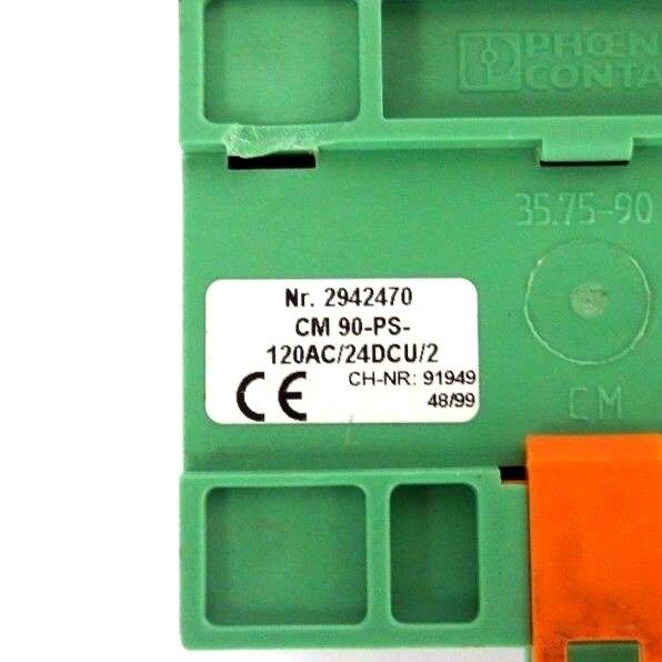 PHOENIX CONTACT 2942470 POWER SUPPLY CM 90-PS-120AC/24DC/2
