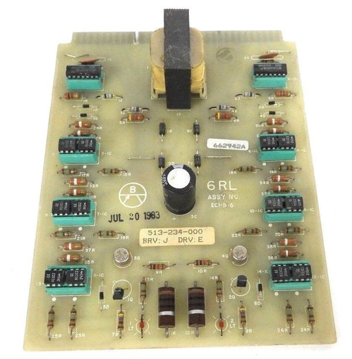 BURTON EMERSON 513-234-000 CIRCUIT BOARD BRV: J DRV: E, 6RL, ECI-B-6