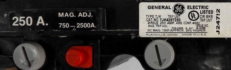 NEW GENERAL ELECTRIC TJK426T250 CIRCUIT BREAKER TRIP UNIT