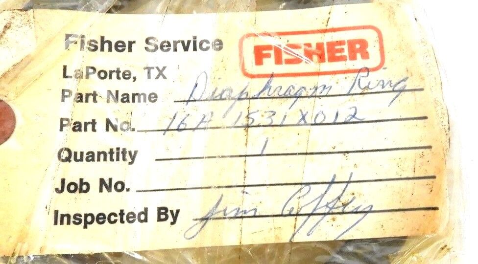 LOT OF 4 NEW FISHER 16A1531X012 DIAPHRAGM RINGS