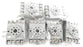 LOT OF 6 NEW POTTER & BRUMFIELD 27E891 RELAYS BASES 10A, 300VAC, 94831C-E