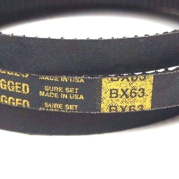 LOT OF 2 NEW THERMOID BX63 PRINE MOVER COGGED V BELTS
