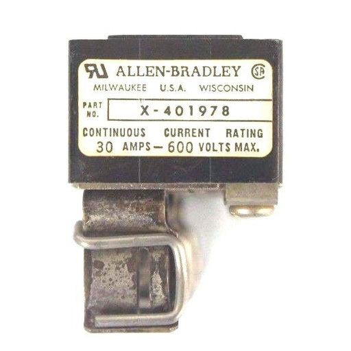 LOT OF 9 ALLEN BRADLEY X-401978 FUSE BLOCK 30AMP 600 VOLT MAX X401978