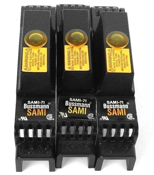 LOT OF 3 NEW COOPER BUSSMANN SAMI-7I MIDGET COVERS INDICATING 600V