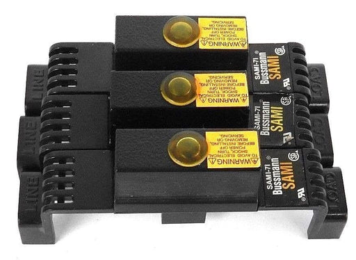 LOT OF 3 NEW COOPER BUSSMANN SAMI-7I MIDGET COVERS INDICATING 600V