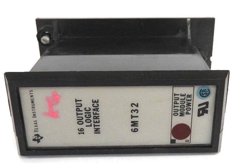 LOT OF 2 TEXAS INSTRUMENTS 6MT32 16-OUTPUT LOGIC INTERFACE MODULE POWER