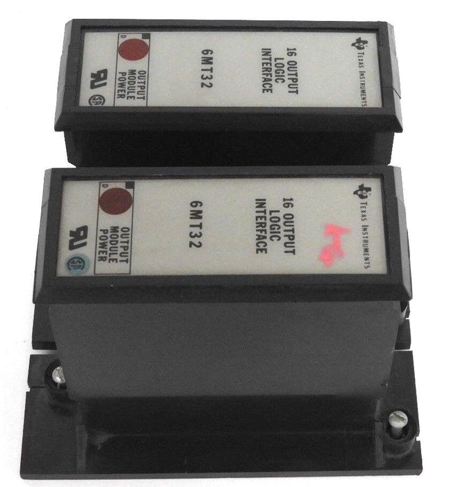 LOT OF 2 TEXAS INSTRUMENTS 6MT32 16-OUTPUT LOGIC INTERFACE MODULE POWER