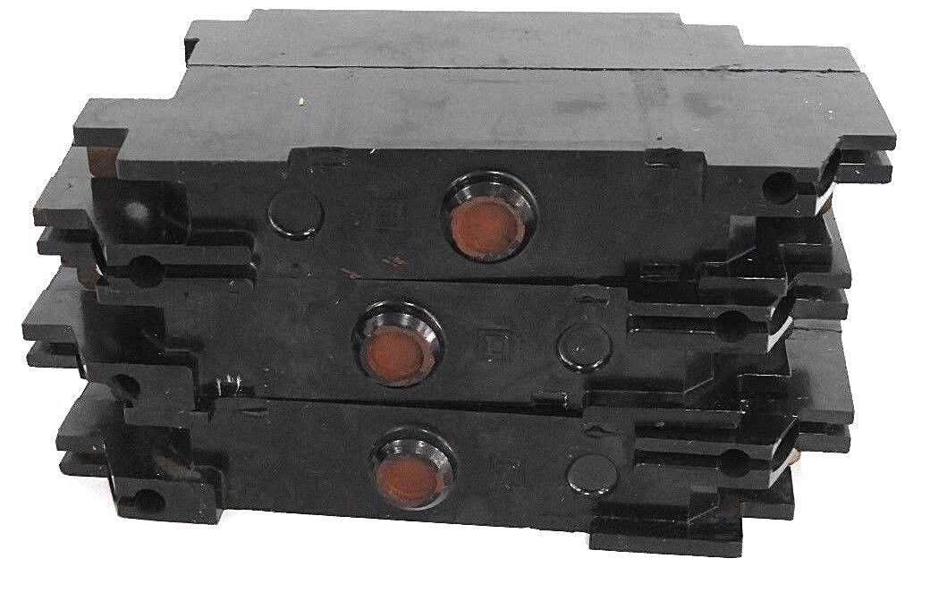 LOT OF 3 SQUARE D 992115 CIRCUIT BREAKERS 15AMP, 1POLE, 120VAC