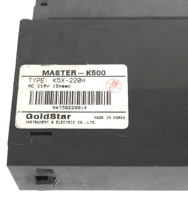 GOLDSTAR MASTER-K500 INPUT MODULE K5X-220H, 110VAC, 15MSEC