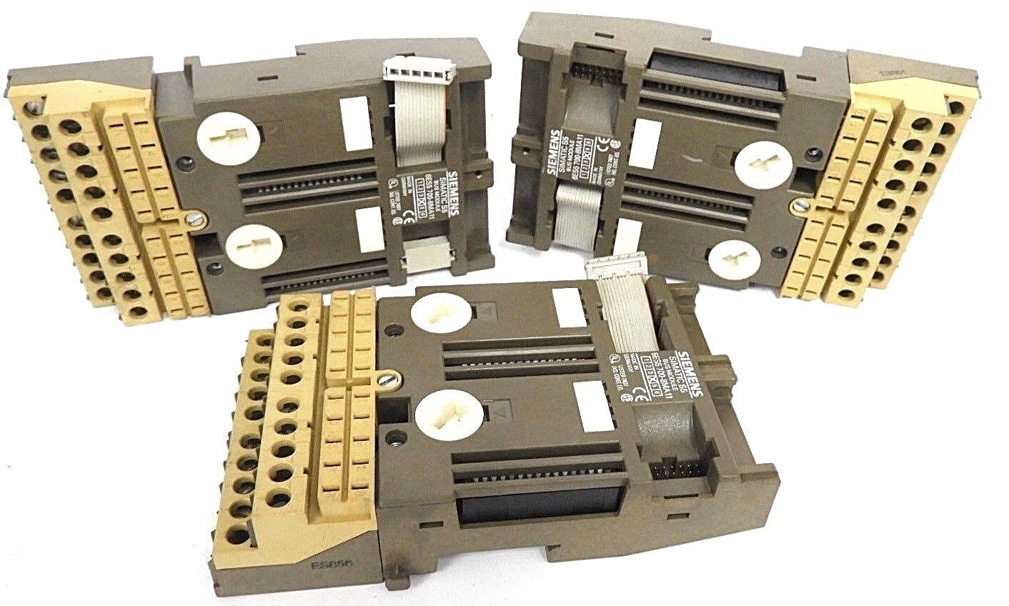 LOT OF 3 SIEMENS 6ES5-700-8MA11 BUS MODULES 6ES57008MA11