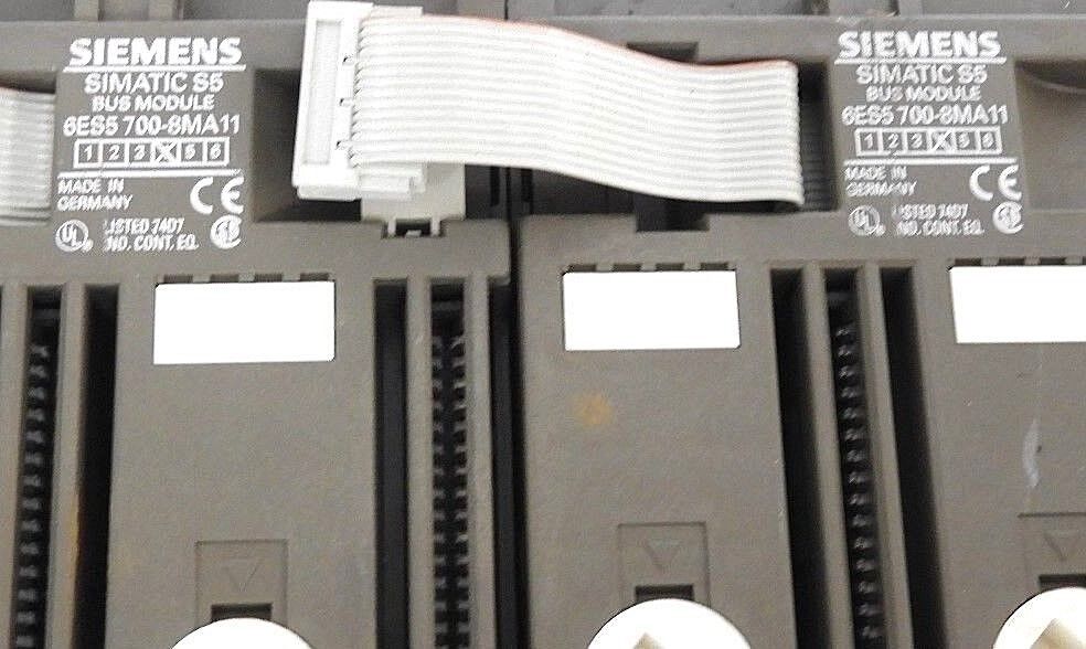 LOT OF 3 SIEMENS 6ES5-700-8MA11 BUS MODULES 6ES57008MA11