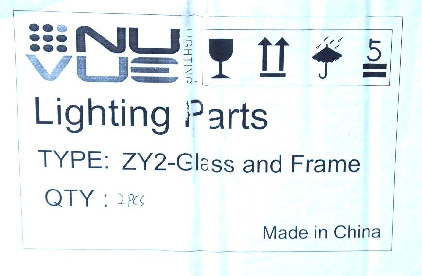 BOX OF 2 NEW NU VUE TYPE ZY2 GLASS AND FRAME ASSEMBLIES 24-1/4" X 21-1/2"