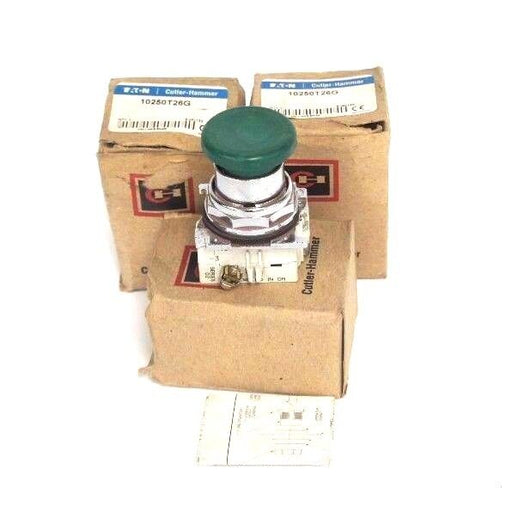 LOT OF 3 NIB EATON CUTLER HAMMER 10250T26G GREEN OT PUSHBUTTONS