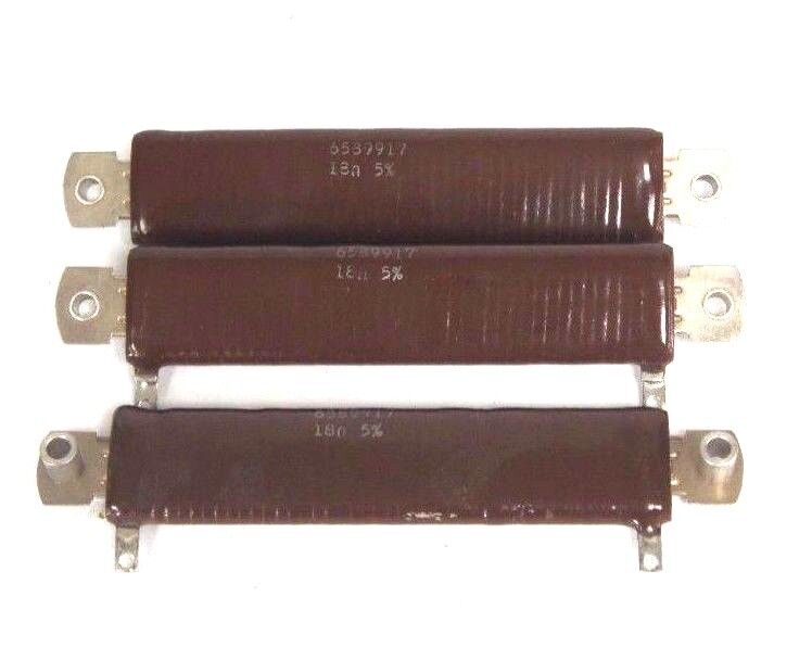 LOT OF 3 NEW OHMITE 65B9917 RESISTORS 18 OHMS 5%