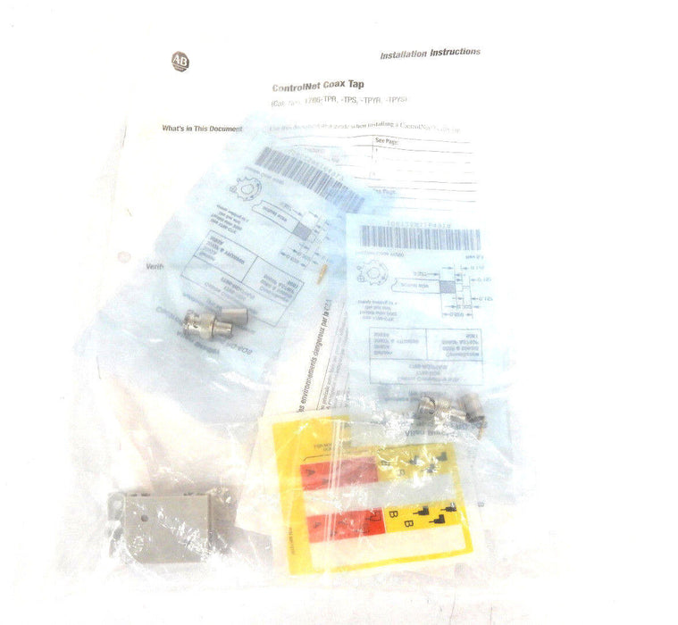 NEW ALLEN BRADLEY 1786-BNC SER. B CONTROLNET BNC KIT 1786BNC