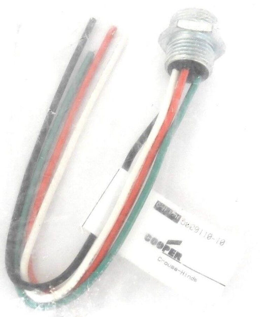 NEW COOPER CROUSE HINDS 5000110-10 CORD SET MALE 4PIN 10AMP 600VAC/DC