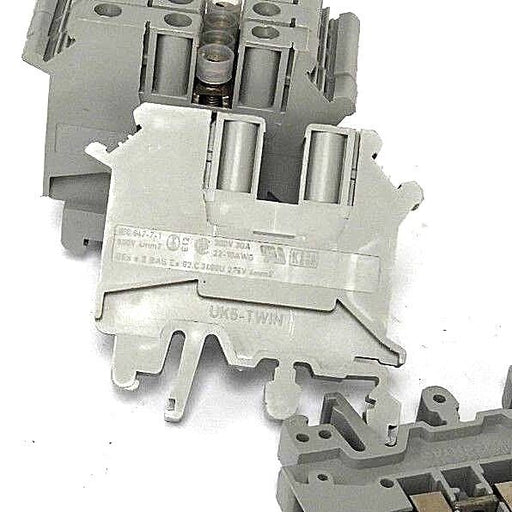 LOT OF 6 NEW PHOENIX CONTACT UK5-TWIN TERMINAL BLOCKS UK5TWIN
