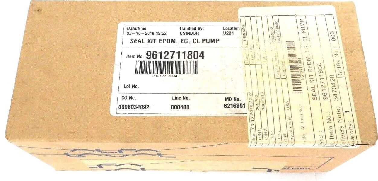 NIB ALFA LAVAL 9612711804 SEAL KIT EPDM, EG, CL PUMP