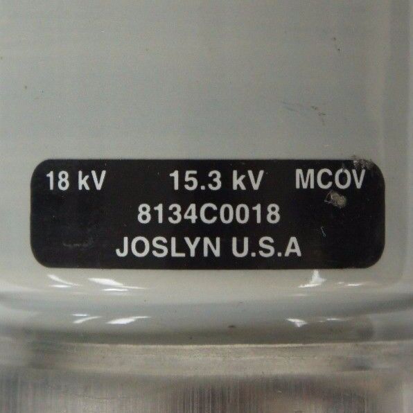 NEW JOSLYN 8305062 18KV ZQ MOV ARESSTER 15.3KV MCOV DISTRIB 8134C0018J001