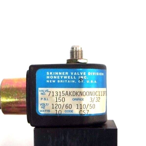 NEW SKINNER 71315AKDKN00N0C111P3 VALVE COIL W/ ASSURED MODEL NC VALVE 1" NPT