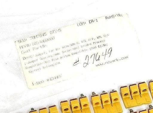 LOT OF 10 WEIDMULLER WQV 6/4 1054860000 JUMPER SPACINGS