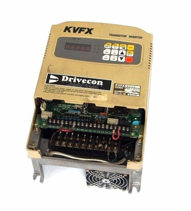 DRIVECON KVFX-440E TRANSISTOR INVERTER 380-460V 50/60HZ 10AMP 5HP