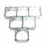 LOT OF 6 NEW STEEL CITY OUTLET ELECTRICAL BOXES 4-3/4" X 4-3/4", 2" DEEP