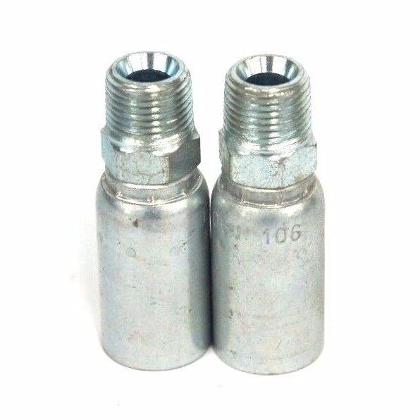 LOT OF 2 NEW EATON 06U-106 HYDRAULIC HOSE FITTINGS 06U106