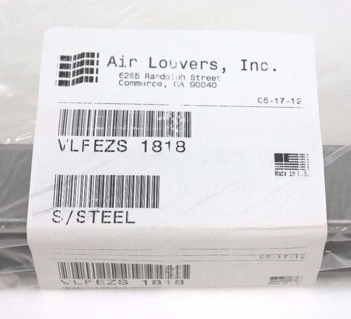 NEW AIR LOUVERS VLFEZS-1818 METAL VISION KIT, H157047, VLFEZ, 18" X 18"