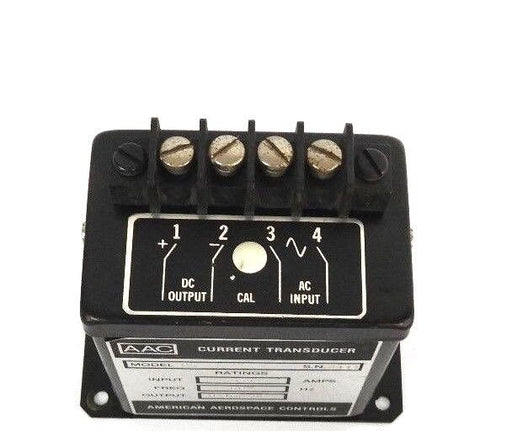 AMERICAN AEROSPACE CONTROLS AAC MODEL C5 CURRENT TRANSDUCER 0-5 AMPS, 60HZ