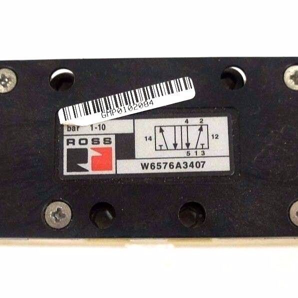 ROSS W6576A3407 SOLENOID VALVE 1-10 BAR W/ 334-B33 COILS 24VDC, 3.5W
