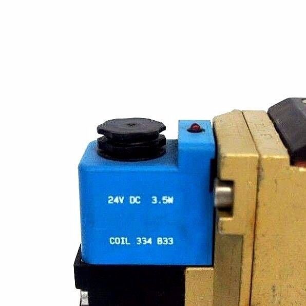 ROSS W6576A3407 SOLENOID VALVE 1-10 BAR W/ 334-B33 COILS 24VDC, 3.5W