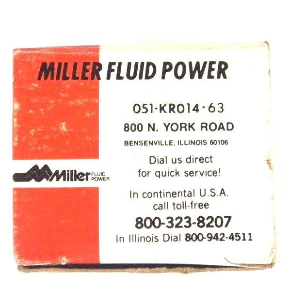 LOT OF 8 NEW MILLER 051-KR014-63 BASE-LOK PISTON ROD SEAL BUSHING 5/8IN